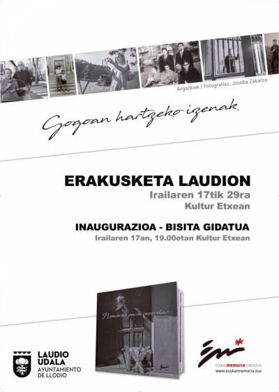 EXPOSICIÓN DE FOTOGRAFÍAS DEL LIBRO 